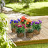 Фото #4 товара Аксессуары для цветов Relaxdays Набор деревянных горшков Holz Blumentopf im 6er Set