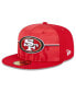 Головной убор мужской New Era шапка на 49ers мужские сан-франциско 59FIFTY 2023 NFL тренировочный лагерь рубин_DISABLEDScarlet9049262798543186098. Красный, 7 1/2 - фото #1