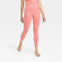 Фото #2 товара Women's High-Rise Ribbed Seamless 7/8 Jeggings - JoyLab Coral Pink XS