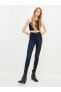 Yüksek Bel Süper Skinny Fit Cep Detaylı Kadın Jean Pantolon