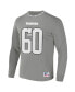 Men's NFL X Staple Gray Las Vegas Raiders Core Long Sleeve Jersey Style T-shirt M - фото #3