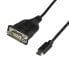 Фото #2 товара StarTech.com USB C to Serial Adapter Cable with COM Port Retention - 16" (40cm) USB Type C to RS232 (DB9) Serial Converter Cable - For PLCs - Scanners - Printers - Windows/Mac/Linux - Black - 0.4 m - USB C - DB-9 - Male - Male