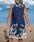 Фото #2 товара Women's Plunging-V Tassel Mini Beach Dress