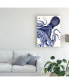 Фото #3 товара Fab Funky Landscape Blue Octopus Canvas Art - 27" x 33.5"