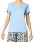 ფოტო #1 პროდუქტის Women's Sleepwell Solid S/S V-Neck T-Shirt with Temperature Regulating Technology