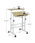 Mobile Standing up Desk Adjustable Computer Desk Tilting Workstation Бежевый, 27 - фото #3