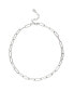 Фото #1 товара Rivka Friedman rhodium Polished Paperclip Strand Chain Necklace