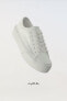 Фото #2 товара Кроссовки для девочек ZARA Chunky sole minimalist lace-up sneakers