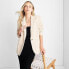 Фото #2 товара Women's Boucle Frayed Edge Blazer - Future Collective with Jenny K. Lopez Cream