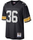 ფოტო #3 პროდუქტის Men's Jerome Bettis Black Pittsburgh Steelers Legacy Replica Jersey