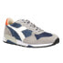 Фото #2 товара Diadora Trident 90 Suede Sw Lace Up Mens Blue Sneakers Casual Shoes 176585-C879