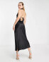 River Island Tall halter chain slip dress in black Черный, 42 - фото #2