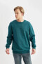 C2207AX/GN146 Defacto Erkek Sweat GREEN