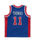 Фото #2 товара Baby Boys and Girls Isiah Thomas Blue Detroit Pistons 1988/89 Hardwood Classics Retired Player Jersey