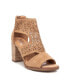 Women's Suede Sandals By Light Brown