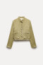 Zw collection textured fringed jacket