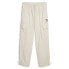 Puma Classics Turn It Up Cargo Pants Womens White Casual Athletic Bottoms 626596