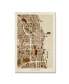 Фото #1 товара Michael Tompsett 'Chicago City Street Map' Canvas Art - 22" x 32"