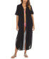 Фото #3 товара Women's Button-Down Maxi Dress Cover-Up