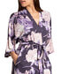 Фото #4 товара Women's Violette Floral Knit Wrap Robe