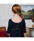 Little Girls Ruffle Sleeve Ponte Dress with Suede Detail Created for Macy's