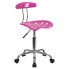 Фото #4 товара Vibrant Candy Heart And Chrome Swivel Task Chair With Tractor Seat