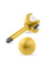 Charming gold-plated titanium VSE6015G-PET piercing