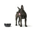 Dog Feeder Hunter Black Ceramic Silicone 310 ml Modern