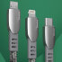 Wytrzymały przewód kabel pleciony USB - micro USB 5A 1m szary