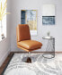 35" Steel, Polyurethane Rory Swivel Accent Chair