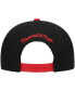 Фото #5 товара Men's Black and Red Miami Heat Hardwood Classics Sharktooth Snapback Hat