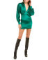 Фото #1 товара Retrofête Aubrielle Silk-Blend Mini Dress Women's Green S