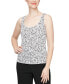 ფოტო #3 პროდუქტის Petite Printed Glittered Jacket & Tank Top Twinset