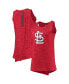 Women's Red St. Louis Cardinals Space Dye Back-Knot Tank Top