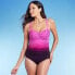 Women's UPF 50 Sweetheart Neck Seamed One Piece Swimsuit - Shape + Style by