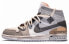 Фото #3 товара 【定制球鞋】 Jordan Air Jordan 1 Mid SE Craft 达芬奇定制 特殊鞋盒 图腾印记 图腾 线条 解构 中帮 复古篮球鞋 GS 白灰 / Кроссовки Jordan Air Jordan DQ3726-100