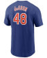 Футболка игровая Nike Jacob deGrom New York Mets для мужчин Синий, XL - фото #1