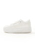 SEQWL Buzz flatform trainers in all white