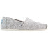 Фото #1 товара TOMS Alpargata Classic Graphic Slip On Womens Grey Flats Casual 10012101