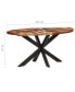 Фото #3 товара Dining Table 63"x35.4"x29.5" Solid Acacia Wood with Sheesham Finish