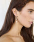 ფოტო #4 პროდუქტის Open Circle 18k Gold Plated and Pink Freshwater Pearl Dangle Earrings