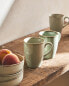 Фото #1 товара Porcelain mug with antique finish rim