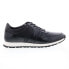Фото #1 товара Zanzara Whitley ZZ1520L Mens Black Leather Lace Up Lifestyle Sneakers Shoes 13