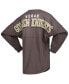 ფოტო #2 პროდუქტის Women's Charcoal Vegas Golden Knights Spirit Lace-Up V-Neck Long Sleeve Jersey T-shirt
