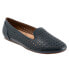 Фото #2 товара Softwalk Shelby Perf S2317-400 Womens Blue Wide Leather Loafer Flats Shoes 6