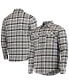 Фото #1 товара Men's Black and Gray Vegas Golden Knights Ease Plaid Button-Up Long Sleeve Shirt