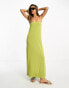 Фото #1 товара ASOS DESIGN bandeau maxi dress in chartreuse