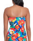 ფოტო #2 პროდუქტის Women's Printed Twist Tankini Top