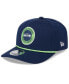 Фото #4 товара Men's College Navy Seattle Seahawks 2024 Sideline 9SEVENTY Stretch-Snap Hat