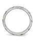 Stainless Steel Brushed and Polished 8mm Grooved Band Ring